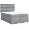 vidaXL Boxspring posteľ s matracom bledosiv&aacute; 140x200 cm l&aacute;tka