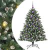 vidaXL Umel&yacute; vianočn&yacute; stromček Zelen&aacute; 150 cm PVC, plast a oceľ