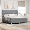 vidaXL Boxspring posteľ s matracom tmavo&scaron;ed&aacute; 90x190 cm Svetlosiv&aacute;