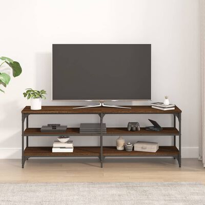 vidaXL TV skrinka hnedý dub 140x30x50 cm kompozitné drevo