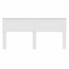 vidaXL Zadn&eacute; čelo Biela 200 cm Kompozitn&eacute; drevo