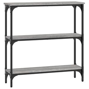 vidaXL Konzolov&yacute; stol&iacute;k siv&yacute; sonoma 75x22,5x75 cm kompozitn&eacute; drevo
