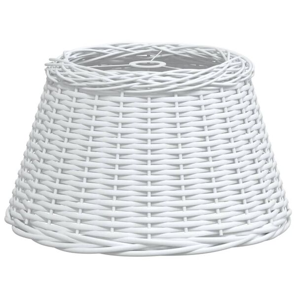 vidaXL Tienidlo na stropnú lampu biele Ø50x30 cm prútené