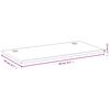 vidaXL Doska stola 80x40x2,5 cm bambus