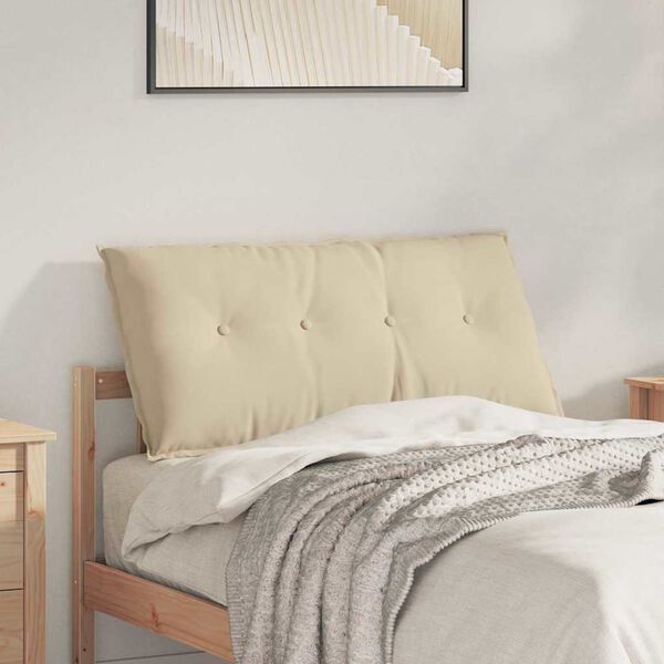 vidaXL Podu&scaron;ka na chrb&aacute;t Kr&eacute;mov&aacute; 100 x 50 cm Mikrovl&aacute;kno