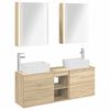 vidaXL Sada k&uacute;peľňov&eacute;ho n&aacute;bytku 5 pcs Dub sonoma