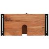 vidaXL Skrinka pod umývadlo s dverami Masívne akáciové drevo a železo