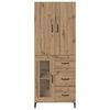 vidaXL Highboard Remeseln&yacute; dub 69,5 x 34 x 180 cm Kompozitn&eacute; drevo