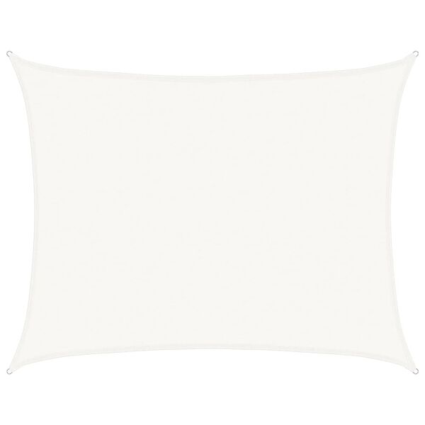 vidaXL Tieniaca plachta 160 g/m² biela 6x7 m HDPE