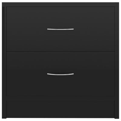 vidaXL Nočné stolíky 2 ks, lesklé čierne 40x30x40 cm, drevotrieska