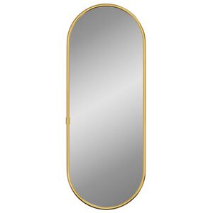 vidaXL N&aacute;stenn&eacute; zrkadlo zlat&eacute; 40x15 cm okr&uacute;hle