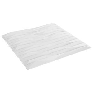 vidaXL N&aacute;stenn&eacute; panely 12 ks 50 x 50 cm Biely kameň XPS Pena