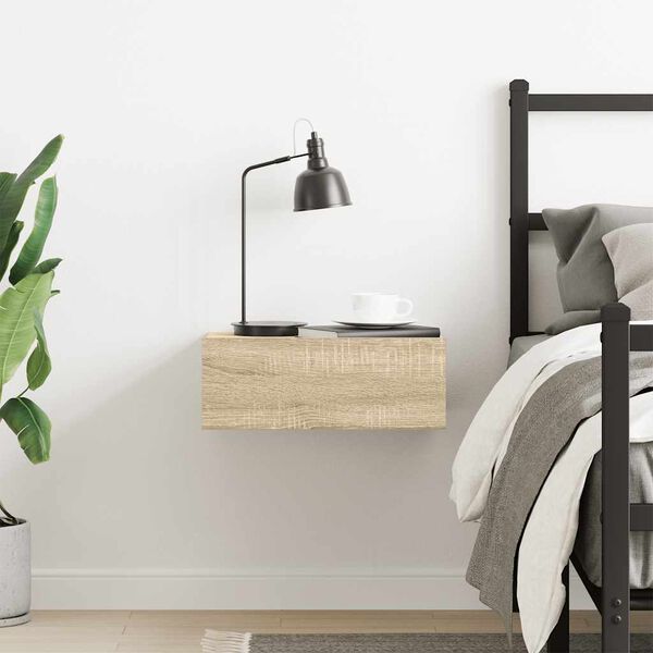 vidaXL N&aacute;stenn&yacute; nočn&yacute; stol&iacute;k, dub somoma 40x30x15 cm, kompozitn&eacute; drevo