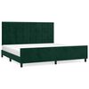 vidaXL Posteľ bez matraca tmavozelen&yacute; 200x200 cm zamat