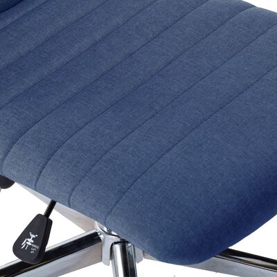 vidaXL Jedálenské stoličky 4 ks, modré, látka
