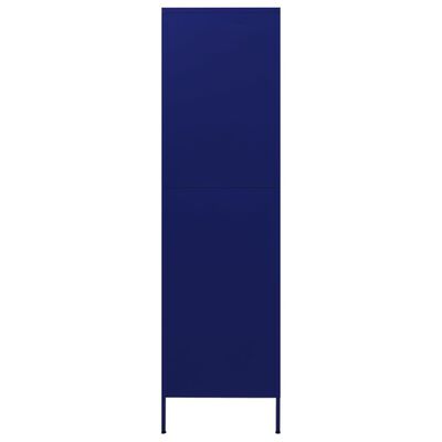 vidaXL Skriňa námornícka-modrá 90x50x180 cm oceľová