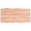 vidaXL Stolov&aacute; doska svetlohned&aacute; 100x50x(2-4)cm o&scaron;etren&yacute; mas&iacute;v hrany