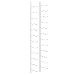 vidaXL N&aacute;stenn&yacute; stojan na v&iacute;no na 24 flia&scaron; biely železn&yacute;