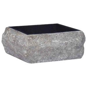 vidaXL Um&yacute;vadlo čierne 30x30x13 cm mramor