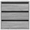 vidaXL Rohová komoda so zásuvkami sivá sonoma 60x41x58cm kompoz. drevo