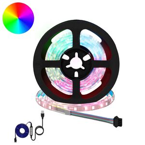 vidaXL LED p&aacute;s 2 ks Čierna a priehľadn&aacute; Meď a plast