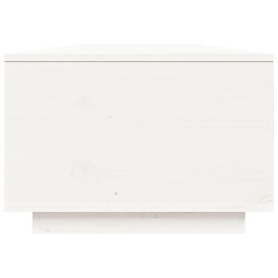 vidaXL Konferenčný stolík biely 80x50x35,5 cm borovicový masív
