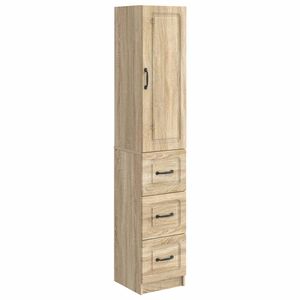 vidaXL Sada skr&iacute;ň 2 pcs Dub sonoma 33 x 34,5 x 87 cm Kompozitn&eacute; drevo
