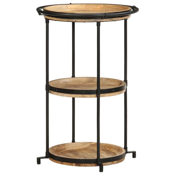 vidaXL Príručný stolík Ø55x83 cm masívne mangovníkové drevo