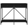vidaXL Konzolový stolík čierny 100x39x78,5 cm kompozitné drevo