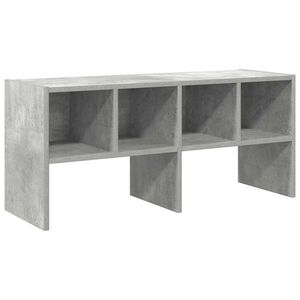 vidaXL Reg&aacute;l na top&aacute;nky stohovateľn&eacute; bet&oacute;novo siv&eacute; 89,5x30x40 cm