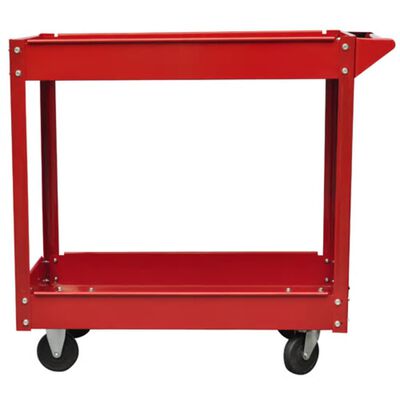 vidaXL Dielenský vozík na náradie 100 kg, červený