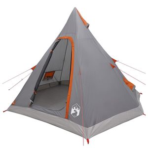 vidaXL Tipi Tent Water-Resistant 3-miestny &Scaron;ed&aacute; a oranžov&aacute;