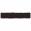 vidaXL Stolová doska tmavohnedá 200x40x(2-6)cm ošetrený masív hrany