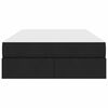 vidaXL Postel s &uacute;ložn&yacute;m prostorem a matrac&iacute; Čierna 120 x 200 cm