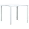 vidaXL Konferenčn&yacute; stol&iacute;k, biely 78x78x74 cm, HDPE, dreven&yacute; vzhľad