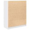 vidaXL Komoda biela 80x35x99 cm spracovan&eacute; drevo