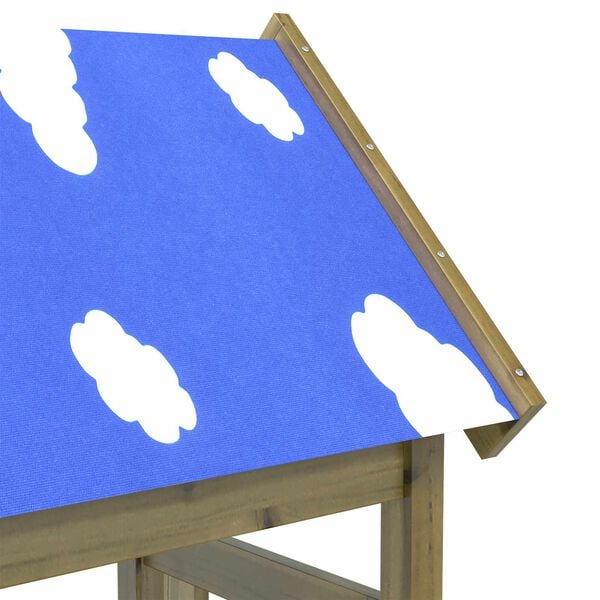 vidaXL Hern&aacute; veža Hned&aacute; Mas&iacute;vne impregnovan&eacute; drevo