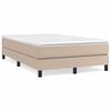 vidaXL Boxspring posteľ+matrac, kapuč&iacute;nov&aacute; 120x190cm, umel&aacute; koža