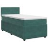 vidaXL Posteľ boxspring s matracom Tmavozelen&aacute; 90 x 190 cm Zamat