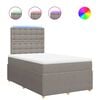 vidaXL Boxspring posteľ s matracom sivohned&aacute; 120x190 cm l&aacute;tka