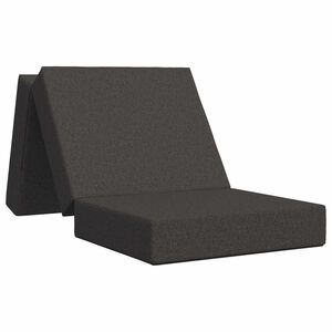 vidaXL Skladacia pohovka na span&iacute; 90 x 63 x 45 cm Tmavosiv&aacute;