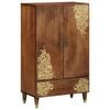 vidaXL Highboard Hned&aacute; 60 x 33 x 100 cm Mas&iacute;vne mango drevo