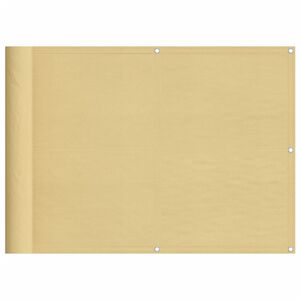 vidaXL Balk&oacute;nov&aacute; z&aacute;stena pieskov&aacute; 75x300 cm 100 % polyester oxford