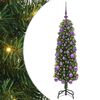 vidaXL Umel&yacute; vianočn&yacute; stromček Zelen&aacute; 120 cm PVC, oceľ a plast