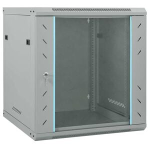vidaXL Sieťov&yacute; kabinet s &uacute;ložiskom Siv&aacute; 60 x 45 x 65 cm Oceľ