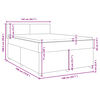 vidaXL Boxspring posteľ s matracom kr&eacute;mov&yacute; 140x190 cm l&aacute;tka