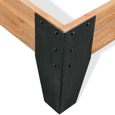 vidaXL Posteľný rám masívne akáciové drevo 193x203 cm