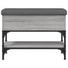 vidaXL Lavička na top&aacute;nky siv&aacute; sonoma 62x32x45 cm kompozitn&eacute; drevo