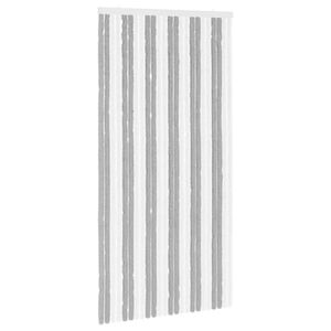 vidaXL Z&aacute;ves proti hmyzu z chenille &Scaron;ed&yacute; a biely 100 x 200 cm 100% PP