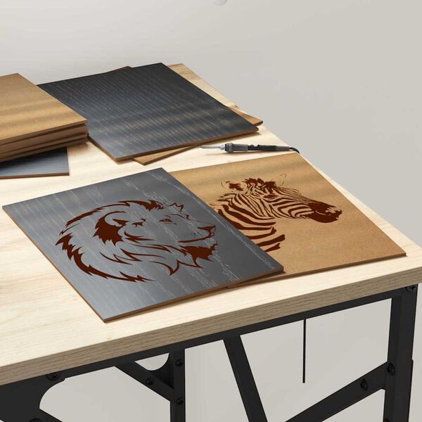 vidaXL Dekoračn&eacute; panely 50 pcs Čierny dub 15 x 21 x 0.27 cm